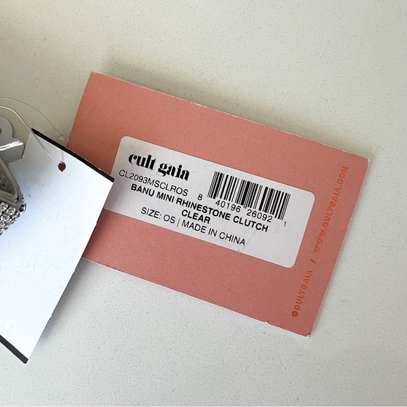 Cult Gaia Banu Mini Fringe Clutch in Clear - Picture 14 of 14